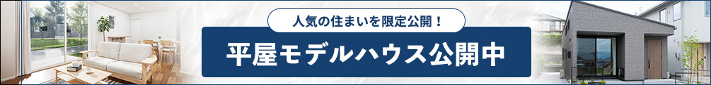 平屋モデルハウス公開中