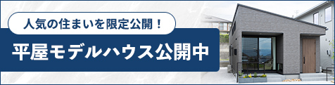平屋モデルハウス公開中