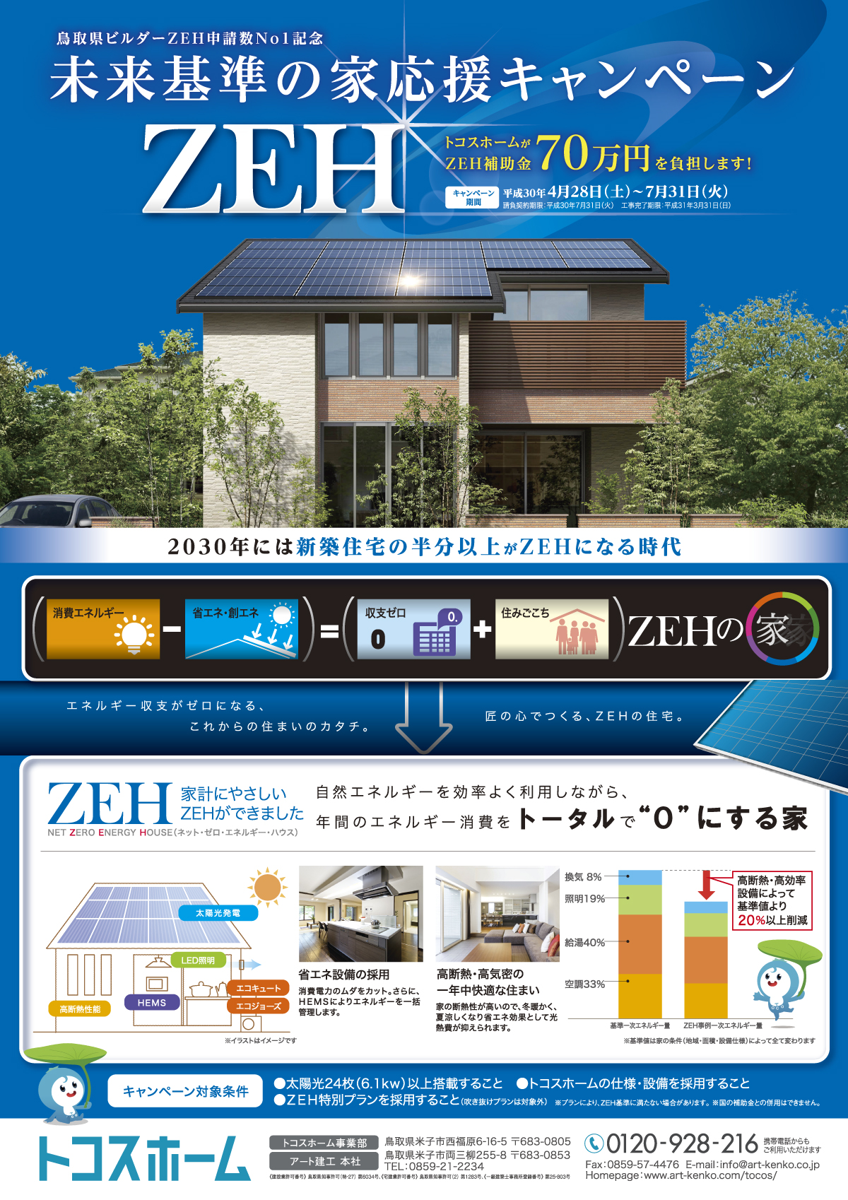 未来基準の家応援キャンペーン実施中 トコスホーム 鳥取 米子 松江 出雲の新築住宅